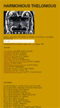 Mobile Screenshot of harmoniousthelonious.com